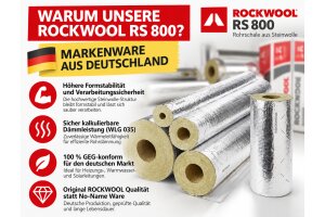 Coquilles isolantes Rockwool (simple) 800 22/20