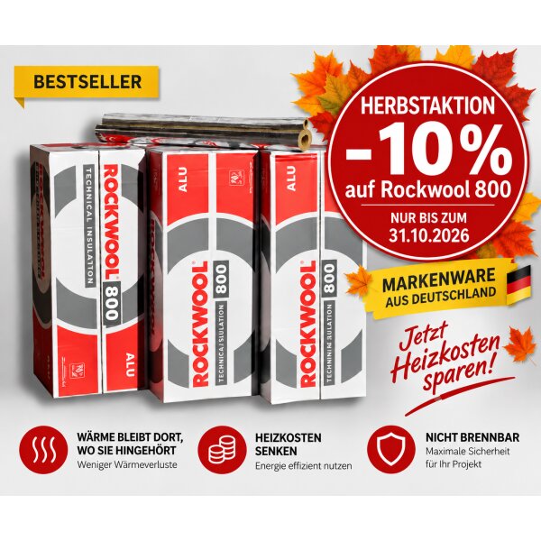 Cascos aislantes Rockwool (simple) 800 89/80