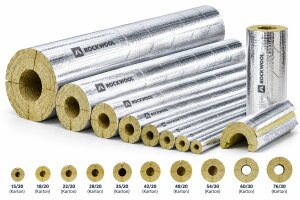 Cascos aislantes Rockwool (simple) 800 76/60