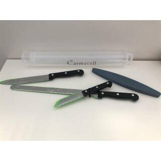 Set de couteaux Armacell (3 couteaux avec pierre &agrave; aiguiser)