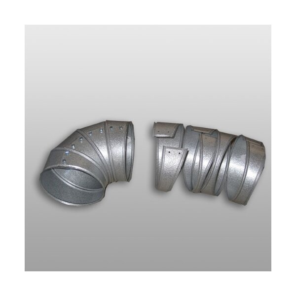 Galvanised sheet metal arch, four segments 250 mm