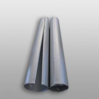 Galvanised sheet metal metre, for pipe insulation