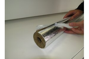 Steinbacher Steinwolle-Isolierschale – Alukaschierte Rohrisolierung 28 mm 20 mm