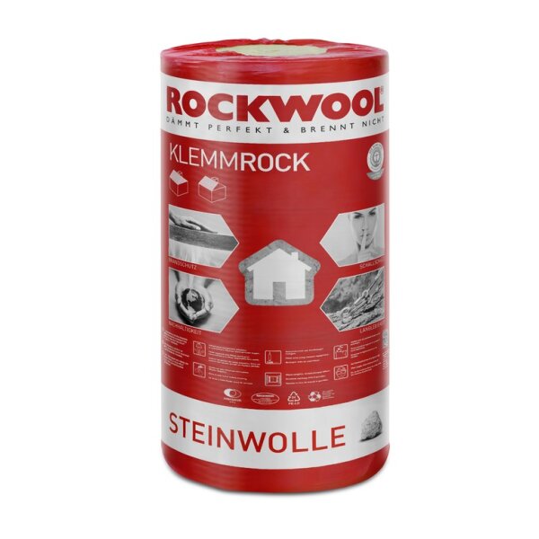 Rockwool Klemmrock Dachdämmung 120mm 4qm/VPE Wärmeleitfähigkeit 035 - 4m²