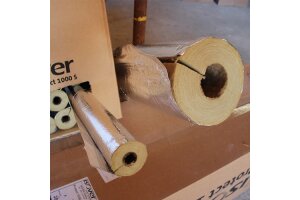 Coquilles disolation ISOVER aluminium laminé U Protect Pipe Section Alu2 42/40