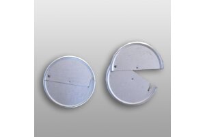 Sheet metal end plate, galvanised 130mm
