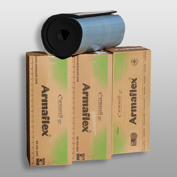 Armaflex insulation self-adhesive with cardboard; Photo: Armacell